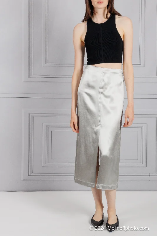 Loulou Studio | Lys Skirt in Silver