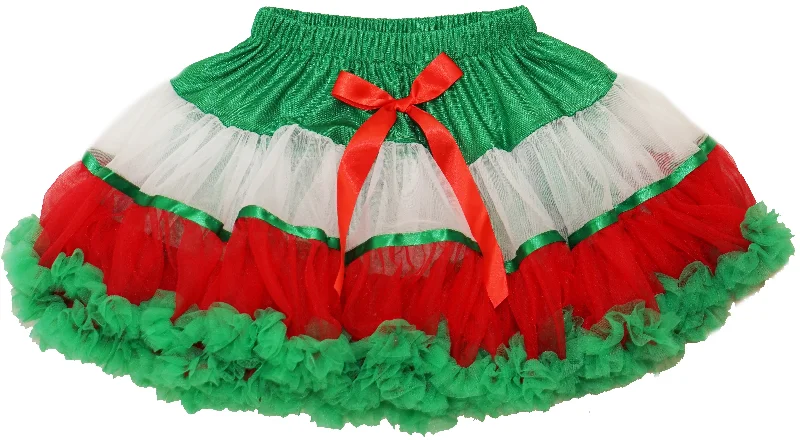 Red/White/Green Fluffy Pettiskirt