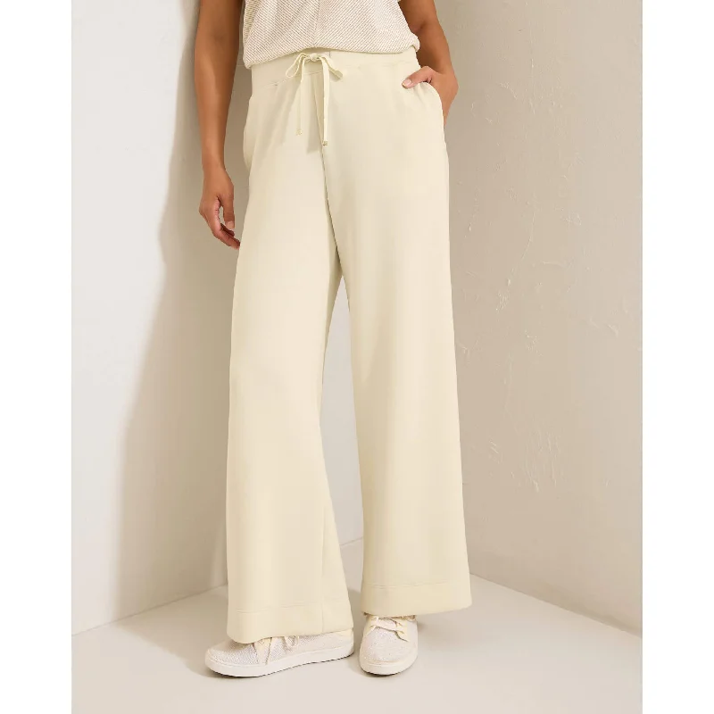 Tommy Bahama Women's Palm Voyage Wide Leg Ankle Pants - Bleached Sand