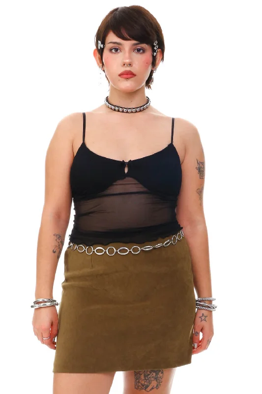 VIntage 90's XOXO Olive Green Skirt - M