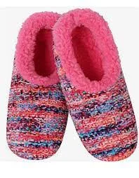 Womens "Miss Fancy Pants" Boucle Snoozies - Pink - 1 ONLY SIZE SMALL (SIZE 5-6)