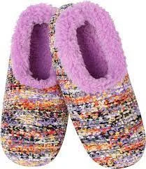 Womens "Miss Fancy Pants" Boucle Snoozies - Purple - 1 ONLY SIZE SMALL (SIZE 5-6)