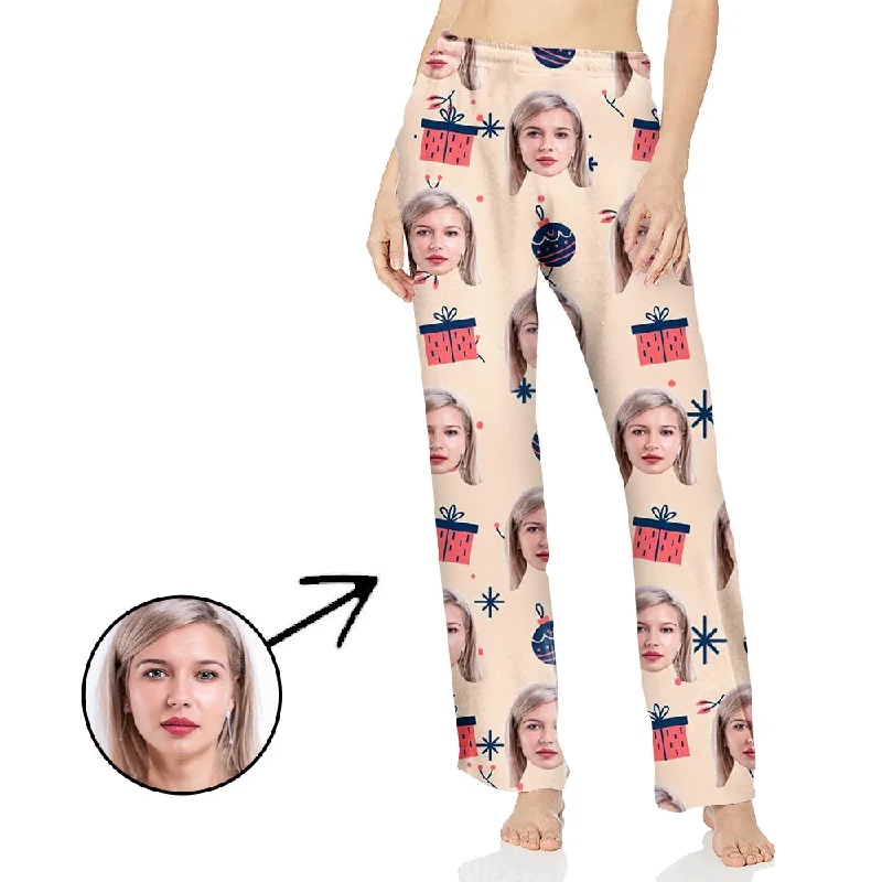 Custom Photo Pajamas Pants For Women Christmas Gifts For My Loved One