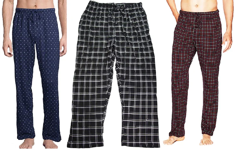 Hanes Men's ComfortSoft Cotton Printed Sleep Lounge Pajama Pants