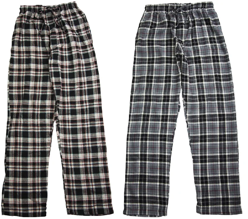 Hanes Men's Lightweight Yarn Dyed Flannel Sleep Pajama Lounge Pants for Men