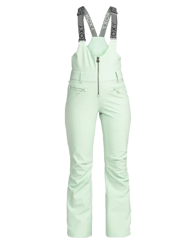 Roxy Women's Summit Technical Snow Bib Pants - Cameo Green