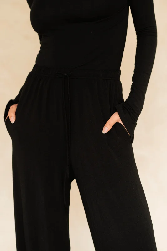 The Cool-Comf Lounge Chill Pant - Matte Black